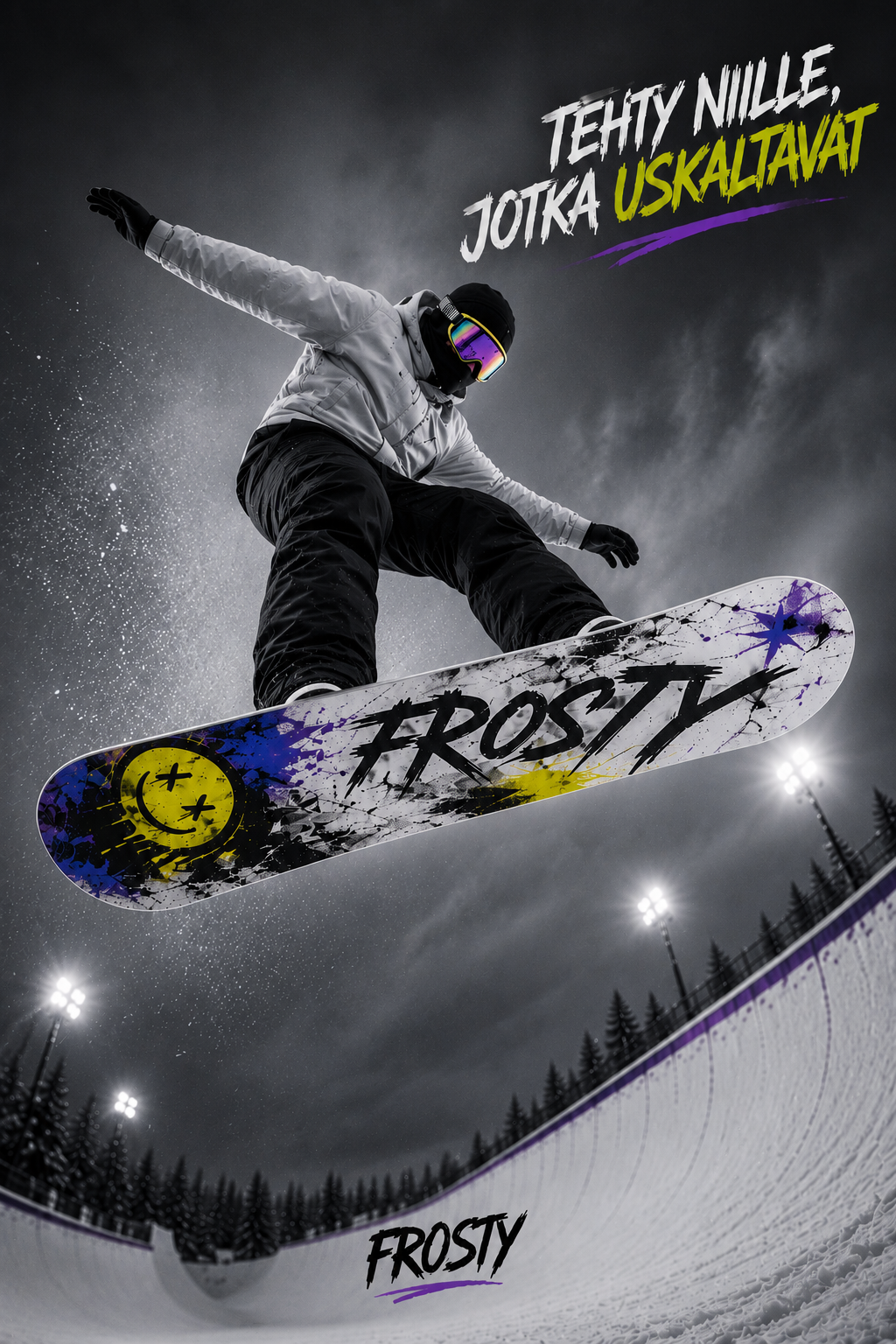 Frosty snowboard brand ad