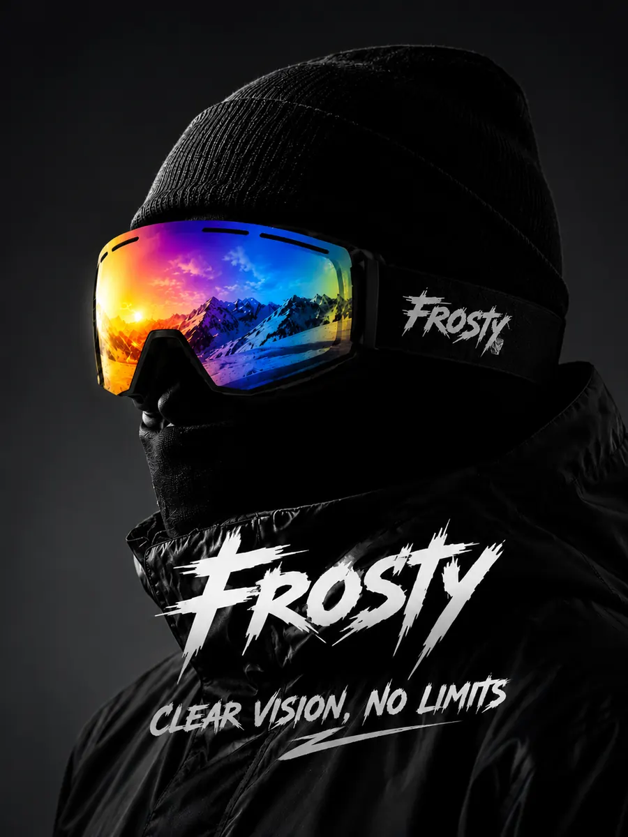 Frosty-laskettelulasien mainos